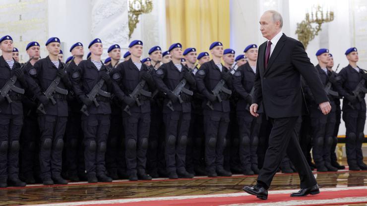 Russian President Putin attends an awarding ceremony in Moscow
