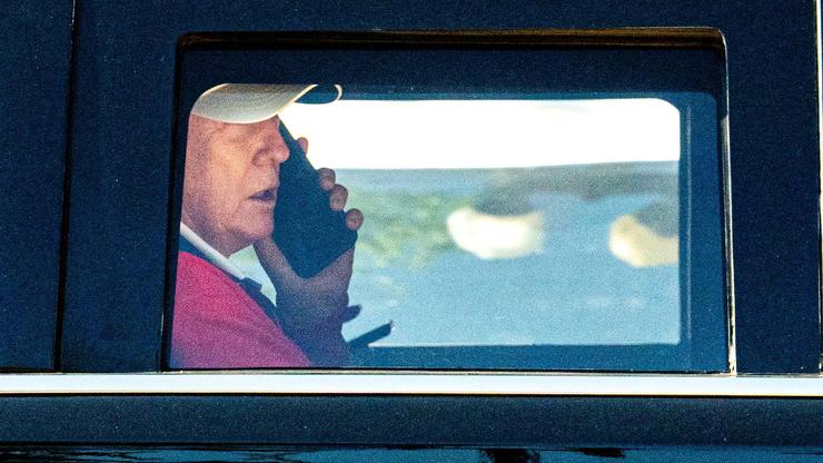 U.S. President Donald Trump Departs White House