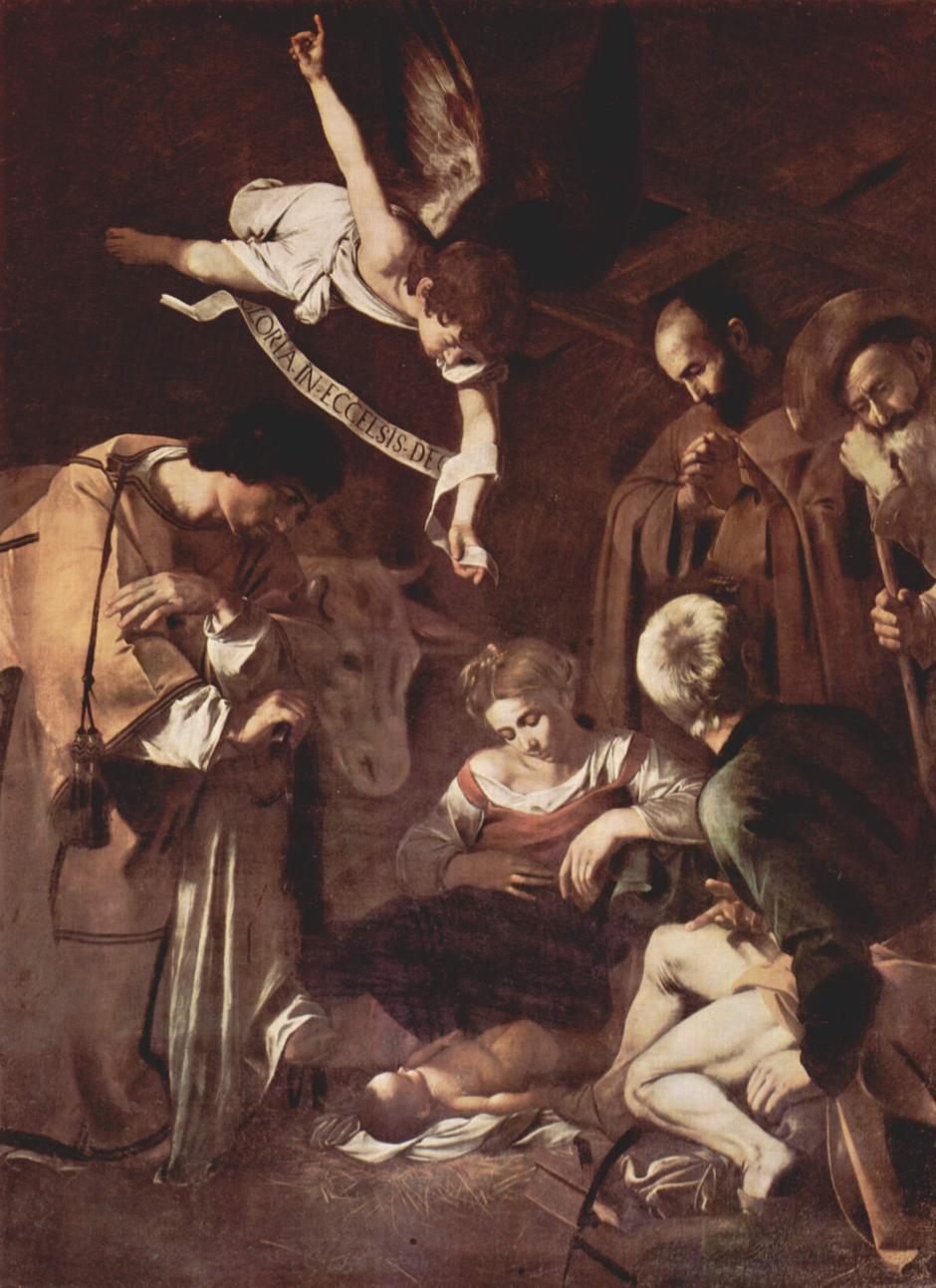 Caravaggio, "Rođenje Krista sa Sv. Franjom i Sv. Lovrom" | Author: public domain