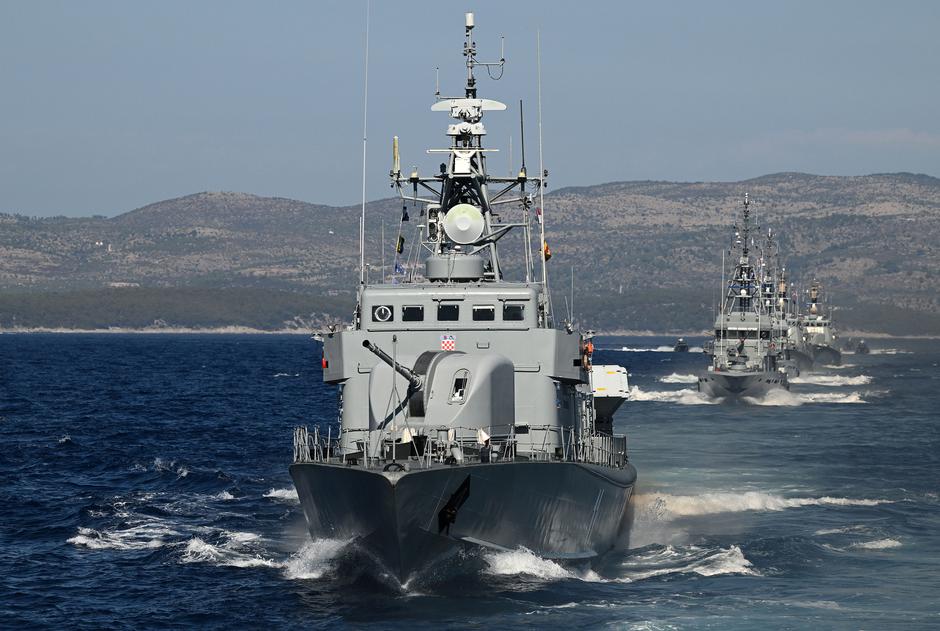 Split: Hrvatska ratna mornarica izvodi vježbu za vojni mimohod | Author: Marko Lukunic/PIXSELL