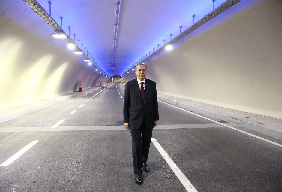 Recep Tayyip Erdogan u šetnji tunelom ispod Bospora | Author: Handout/REUTERS/PIXSELL