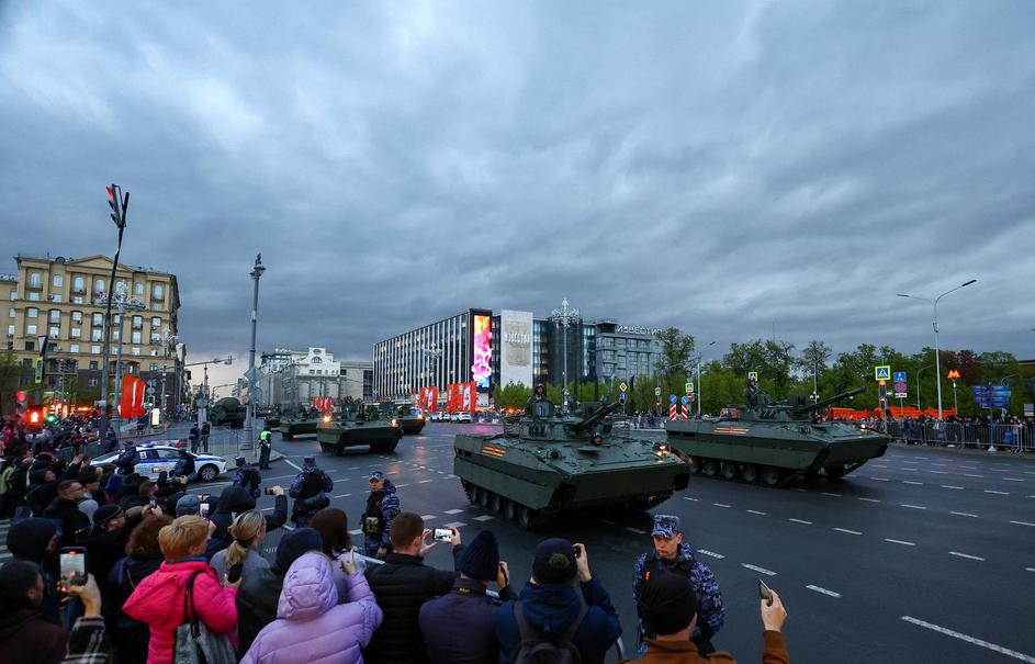 Rehearsal for Victory Day parade in Moscow