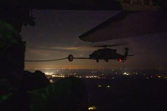 USAF search and rescue helicopters training
