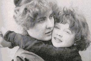 Supruga Oscara Wildea,, Constance Lloyd, s njihovim sinom Cyrilom