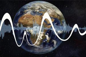 Ilustracija prikazuje misteriozne zvukove na Zemlji
