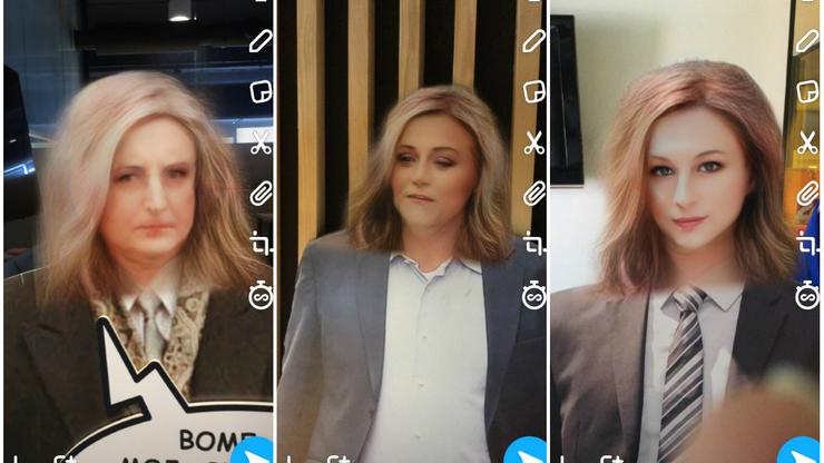 Političari kao žene na Snapchatu