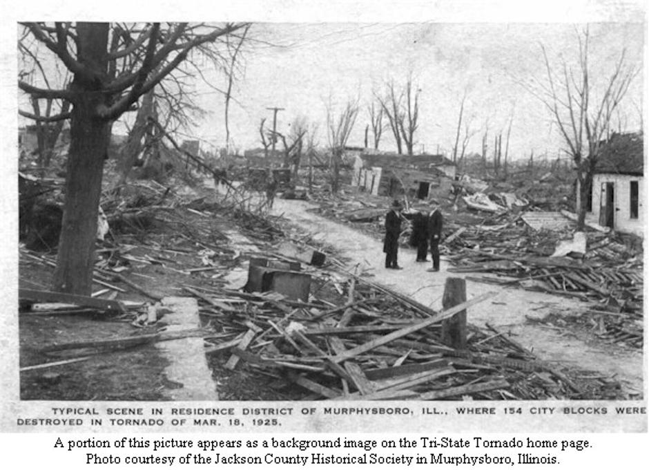 Tri State Tornado | Author: Jackson County Historical Society, povijesna razglednica
