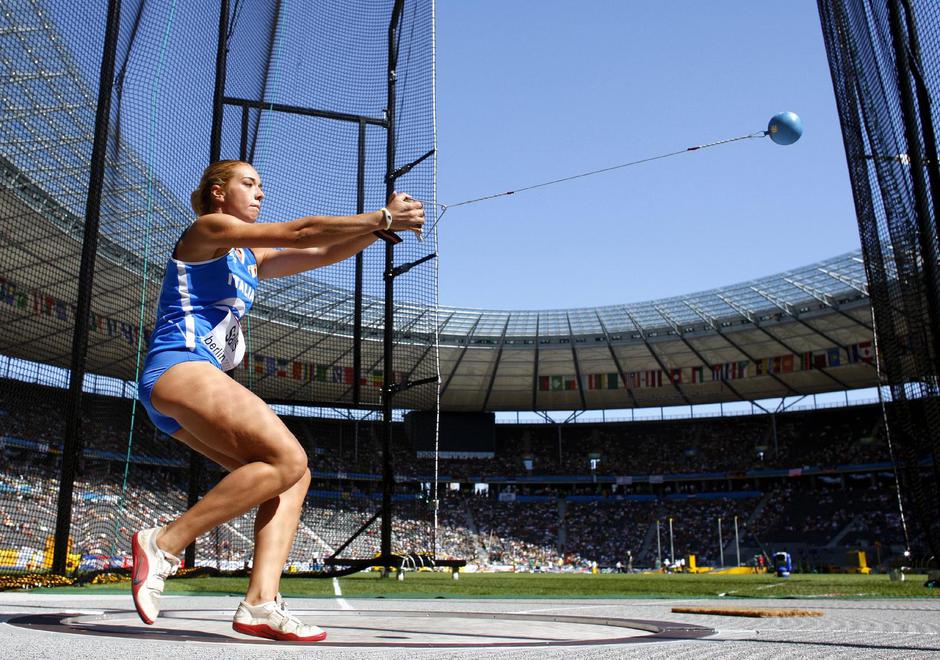 Berlin: Svjetsko prvenstvo u atletici, žene, bacanje kladiva | Author: A3390 Kay Nietfeld/DPA