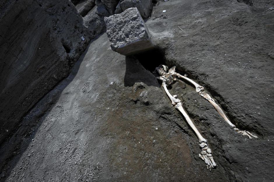 Kostur žrtve u Pompejima | Author: Screenshot Facebook