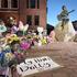 Mourners pay their respects to Dolly Parton after the announcement of her passing, at the Dolly Parton Statue in downtown Sevierville