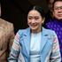 Thailand’s Minister of Culture Paetongtarn Shinawatra reacts after a cabinet meeting at the Government House in Bangkok