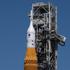 NASA Space Launch System Rocket With The Orion Spacecraft In Launch Position