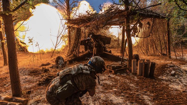 Ukrainian territorial defence soldiers at the direction of Toretsk