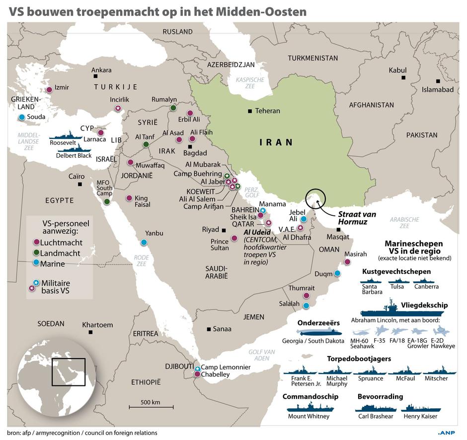 Infographic: Us Builds up Troops in Middle East - 29 Jan 2026 | Author: Profimedia