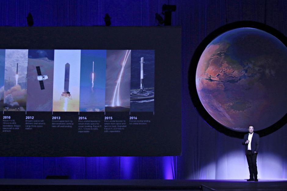 Elon Musk predstavio plan kako prevesti velik broj ljudi na Mars | Author: REUTERS
