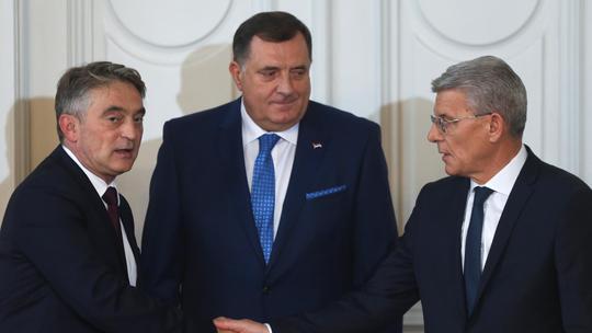 Željko Komšić,  Milorad Dodik, Šefik Džaferović
