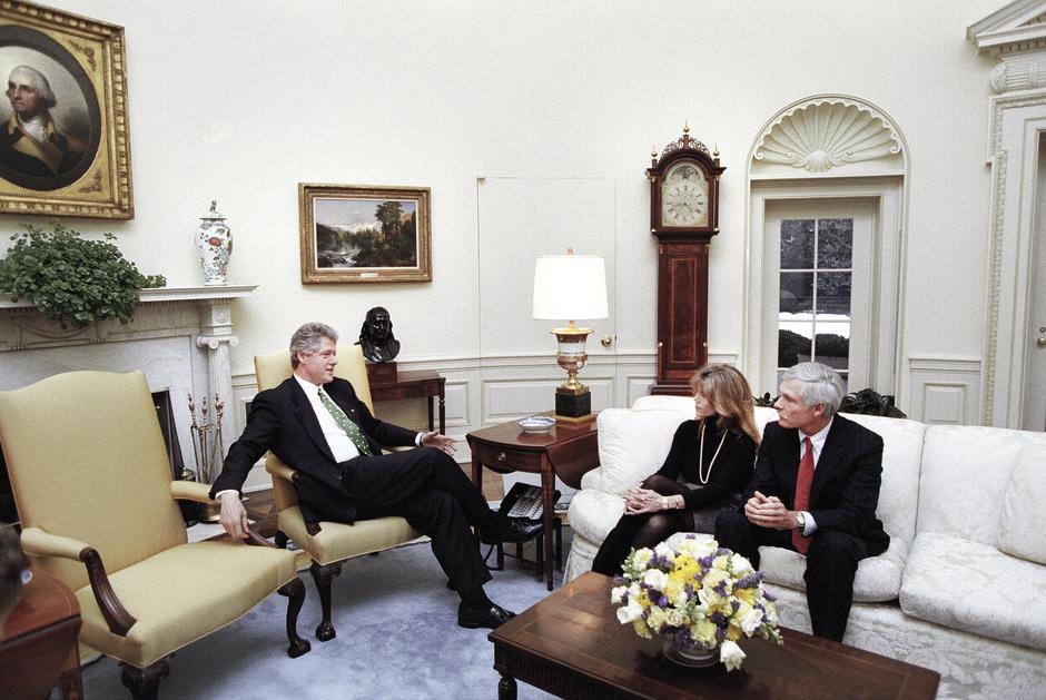 President Clinton Meets Turner and Fonda At White House | Author: Bob McNeely/White House