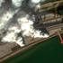 Satellite image shows smoke rising by the Crimea Bridge