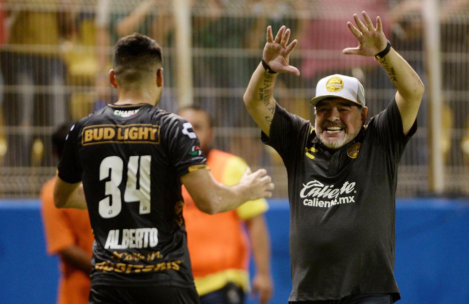 Trener Diego Maradona na utakmici svog meksičkog kluba Dorados | Author: STRINGER/REUTERS/PIXSELL