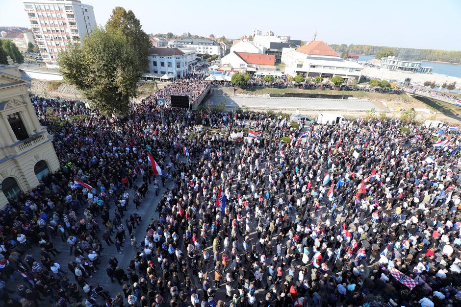 Prosvjed u Vukovar | Author: Sanjin Strukic/PIXSELL