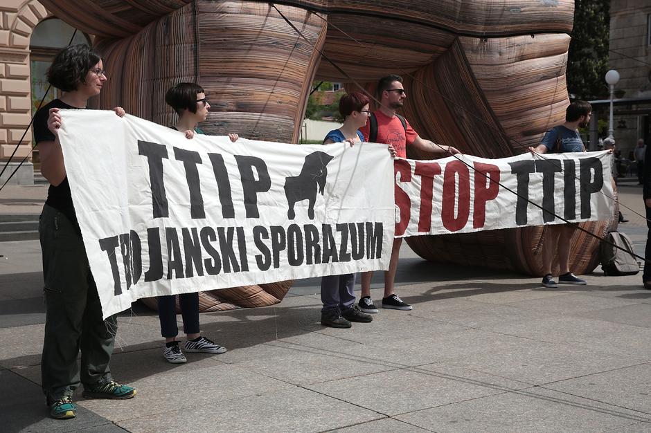 Prosvjed protiv TTIP-a | Author: Patrik Macek/ PIXSELL