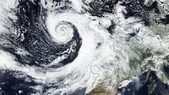 Ciklona "Yukon" nad Atlantikom, 7. svibnja 2019.