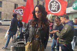 Nina Morić na prosvjedu podrške Donaldu Trumpu