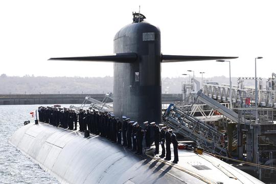 French President Macron visits nuclear submarine navy Base in Ile Longue