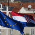 Hrvatska zastava i zastava Europske unije